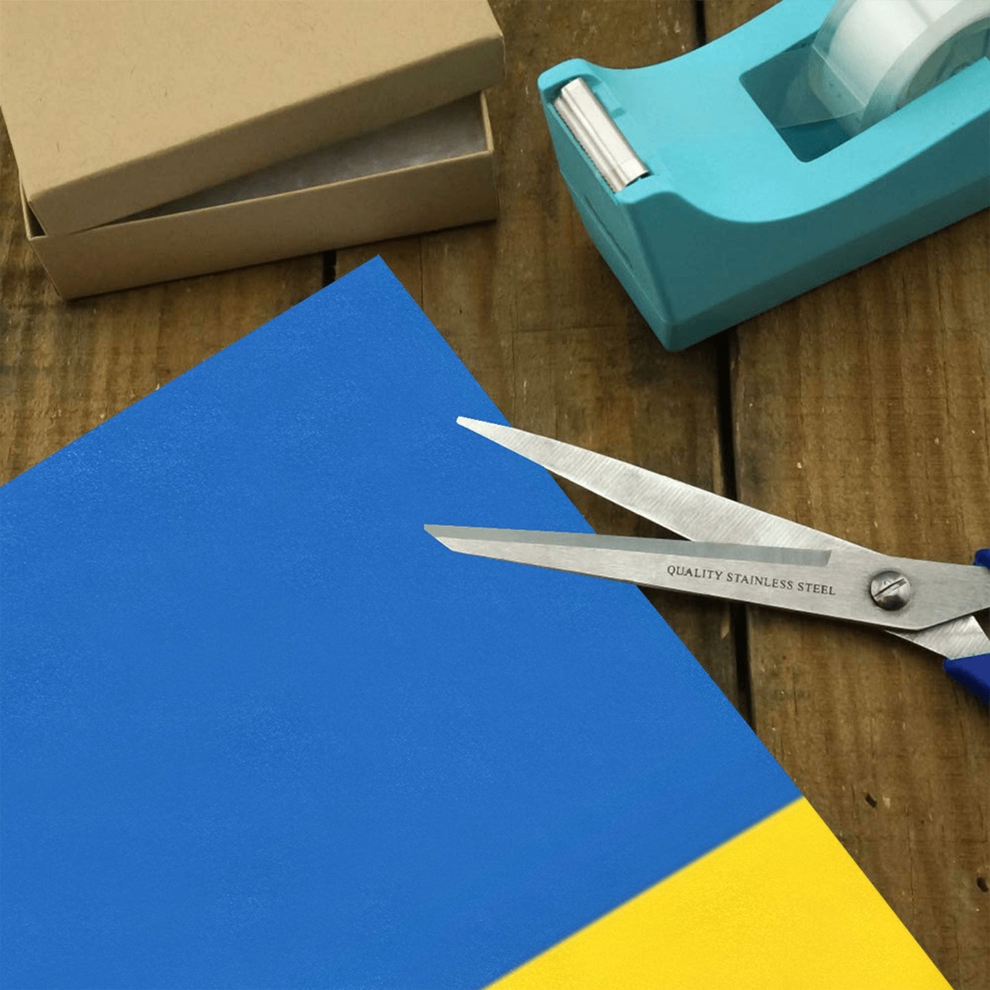 Ukraine Flag Inspired Custom Gift Wrapping Paper 58"x 22.5" (4 Rolls)