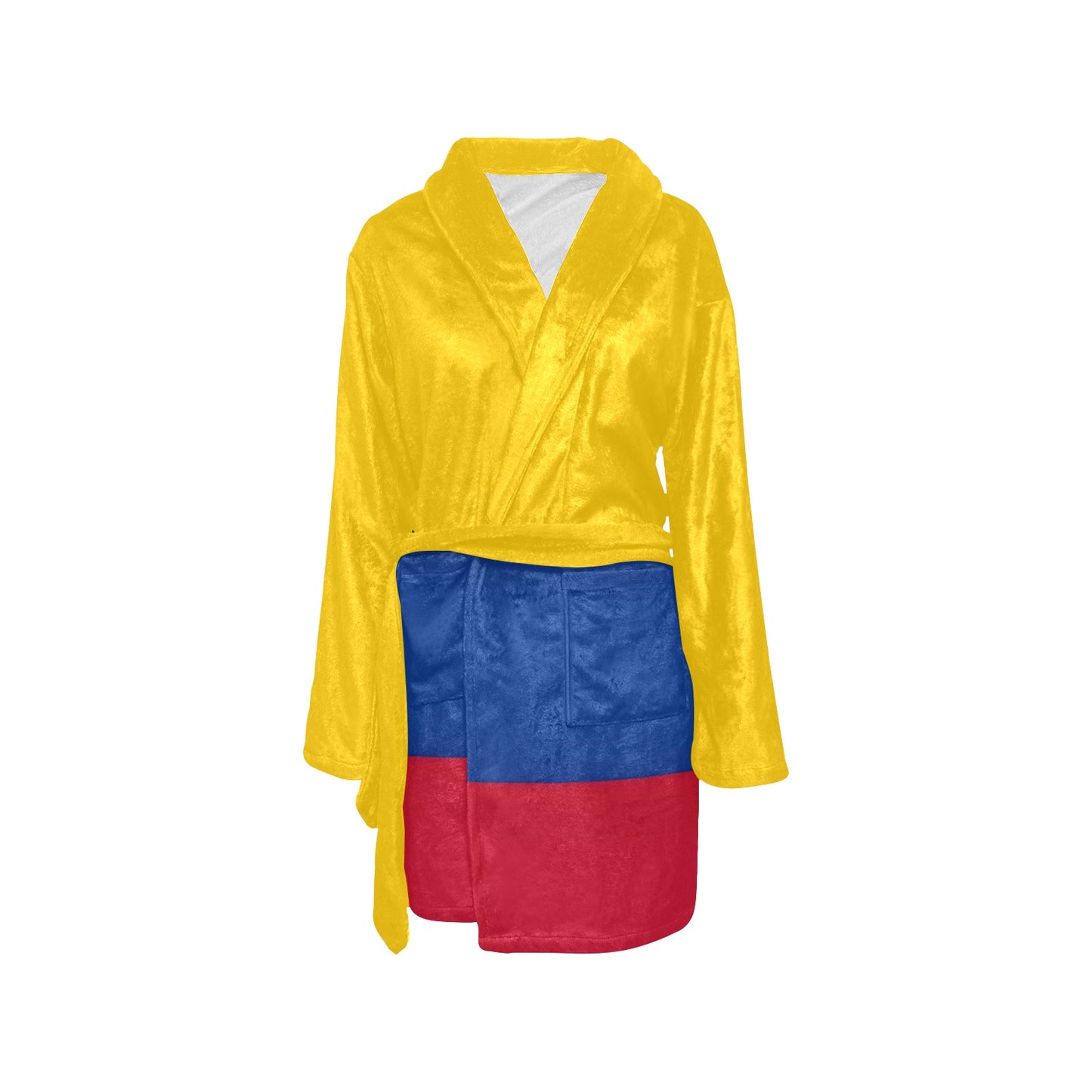 Colombia Flag Inspired Women's Fleece Robe