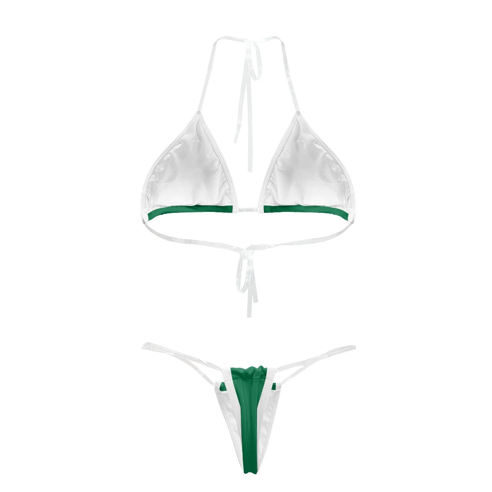Ghana Flag Inspired Transparent String Bikini