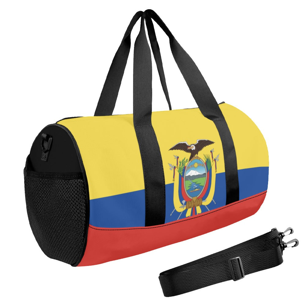Ecuador Flag Inspired Travel Duffel Bag