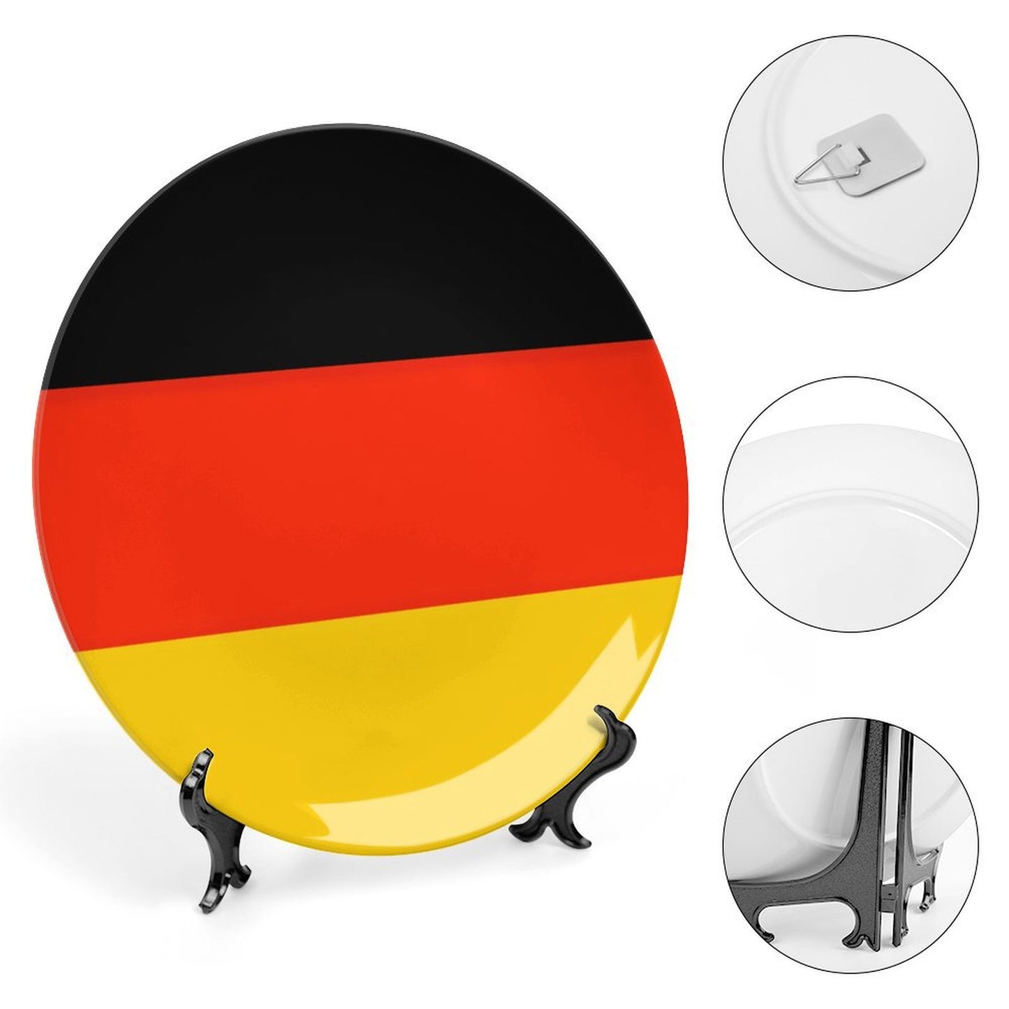Germany Flag Inspired Bone China Decorative Plate