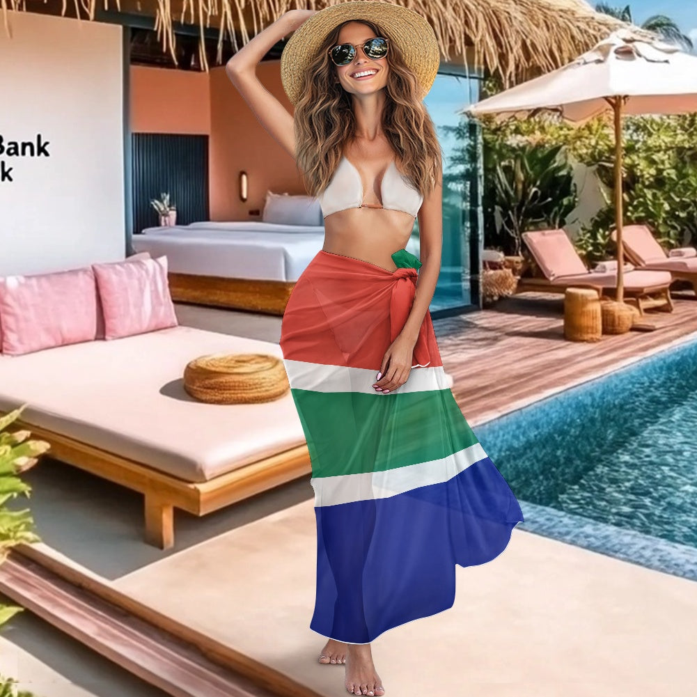 South Africa Flag Inspired Bikini Cover-Up