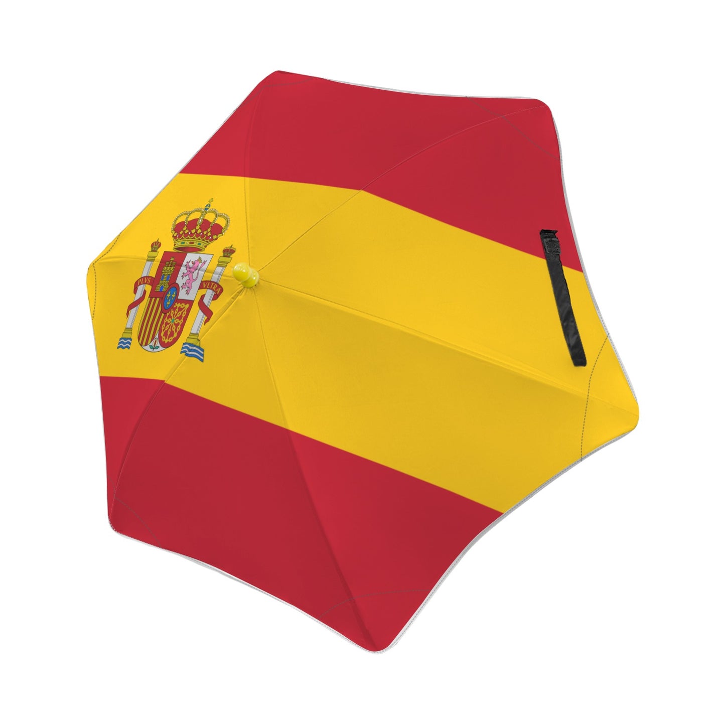 Spain Flag Inspired Kids Safe Round Corner Umbrella