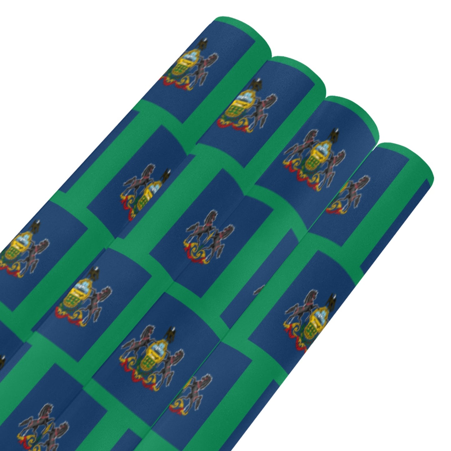 Pennsylvania Flag Custom Gift Wrapping Paper 58"x 22.5" (4 Rolls)