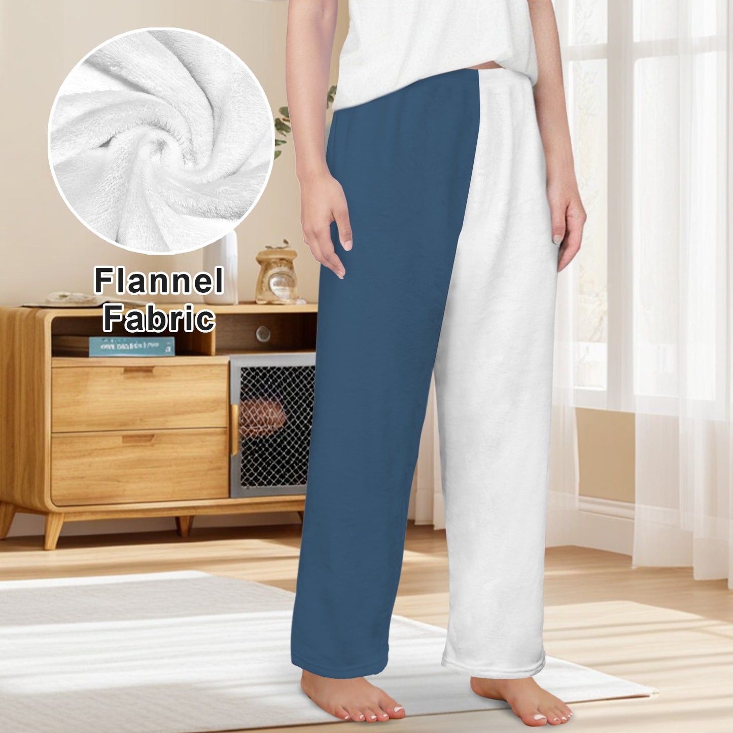 USA/American Flag Inspired "USA" Women's Flannel Pajama Trousers Made in the USA