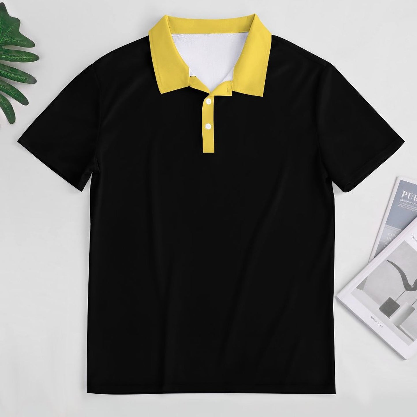 Thin Gold Line Flag Inspired Women's Straight Fit Polo Shirt