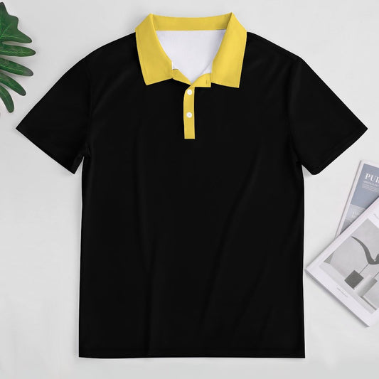 Thin Gold Line Flag Inspired Women's Straight Fit Polo Shirt