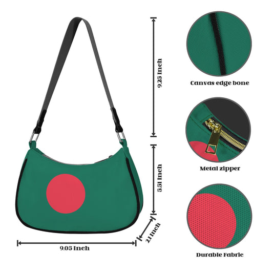 Bangladesh Flag Inspired Women's Shoulder Bag