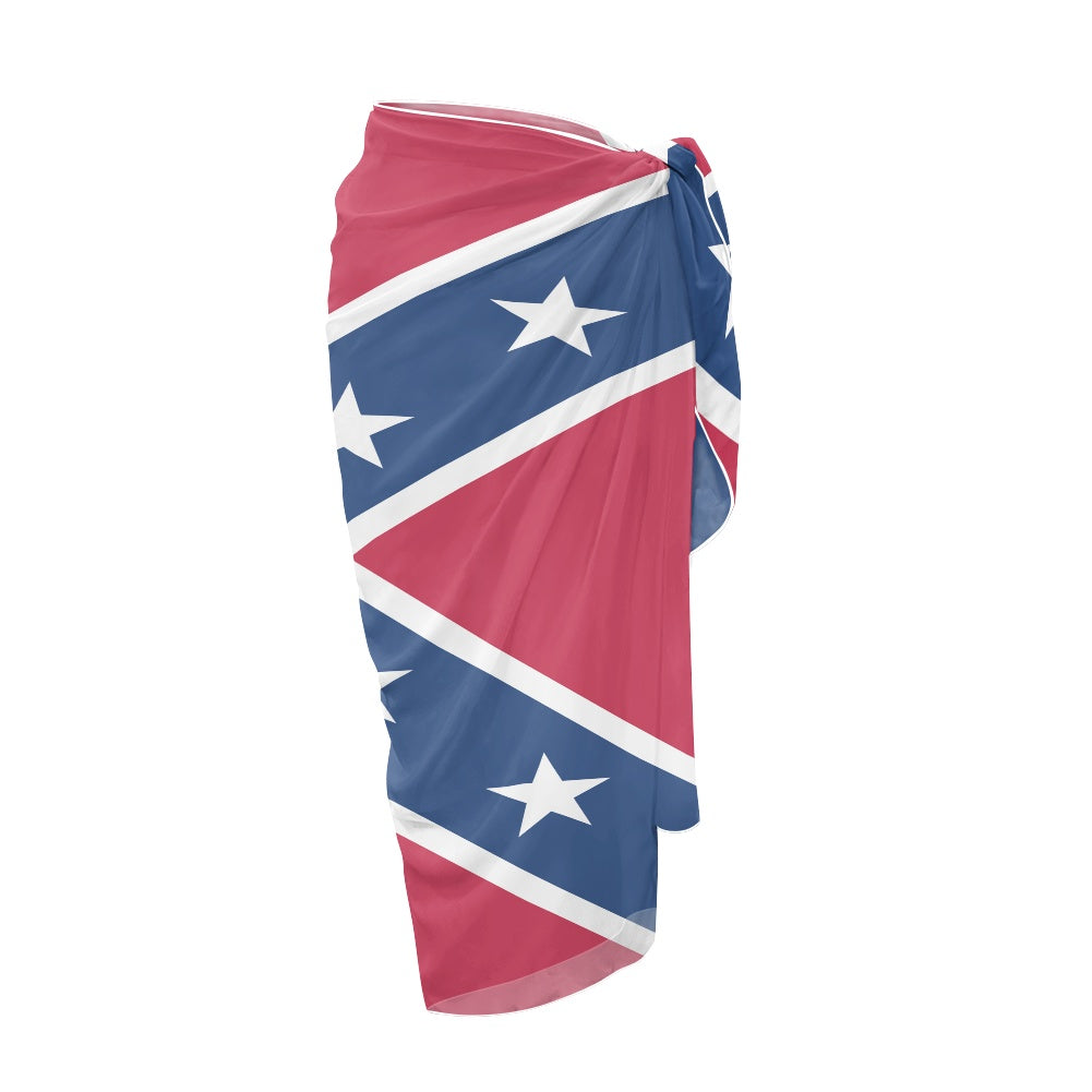 Confederate Battle Flag Inspired Bikini Cover-Up