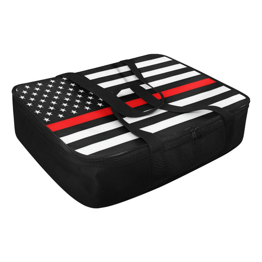 Thin Red Line Flag Inspired Insulated Casserole Carrier – Durable Hot & Cold Food Bag