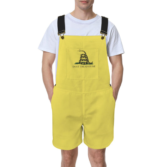 Gadsden Flag Inspired Unisex Suspender Jumpsuit