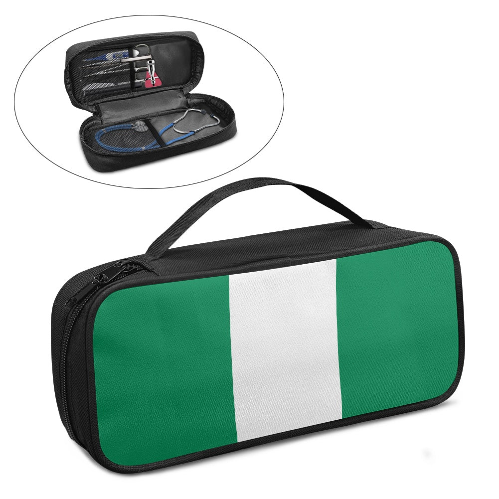 Nigeria Flag Inspired Stethoscope Storage Bag