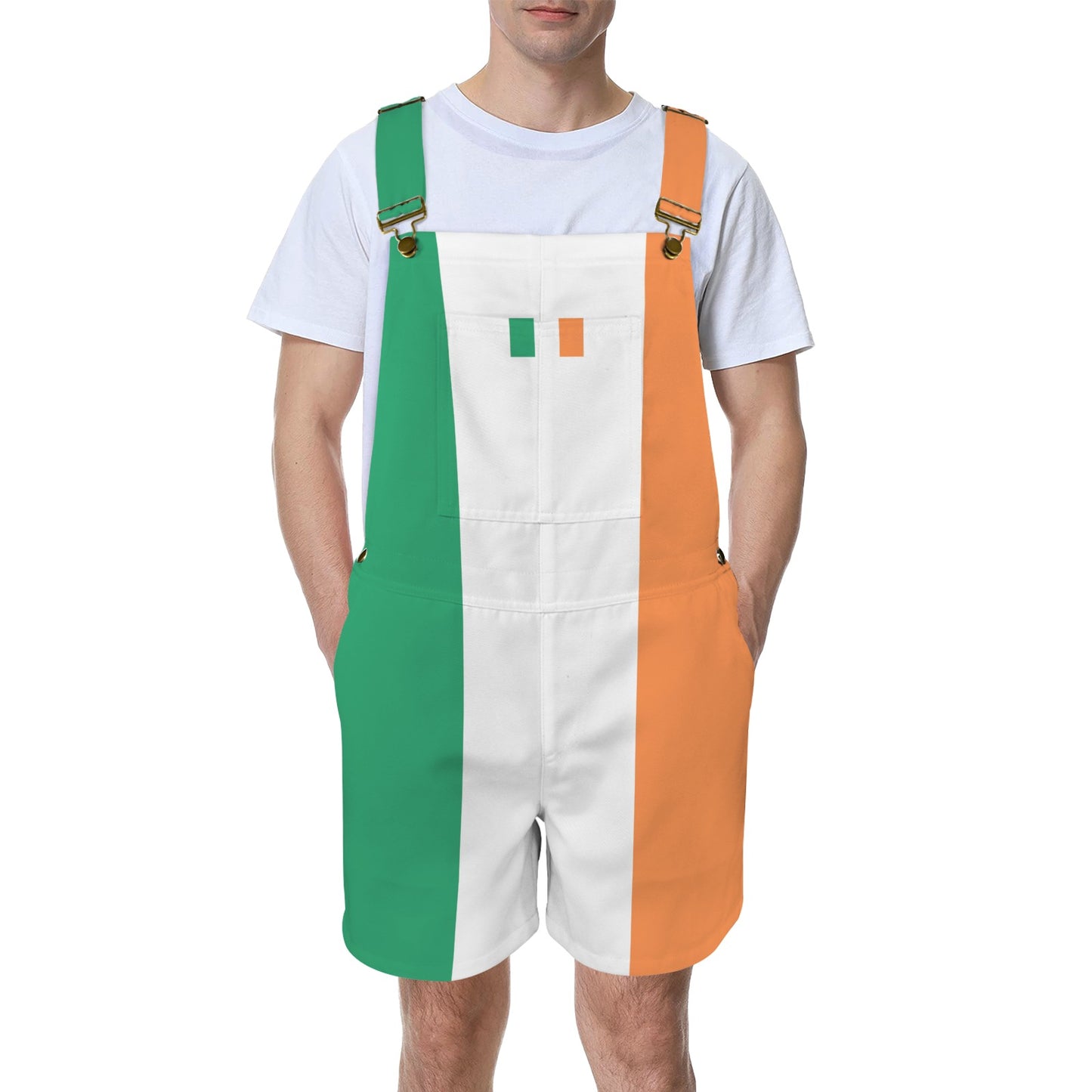 Ireland Flag Inspired Unisex Suspender Jumpsuit
