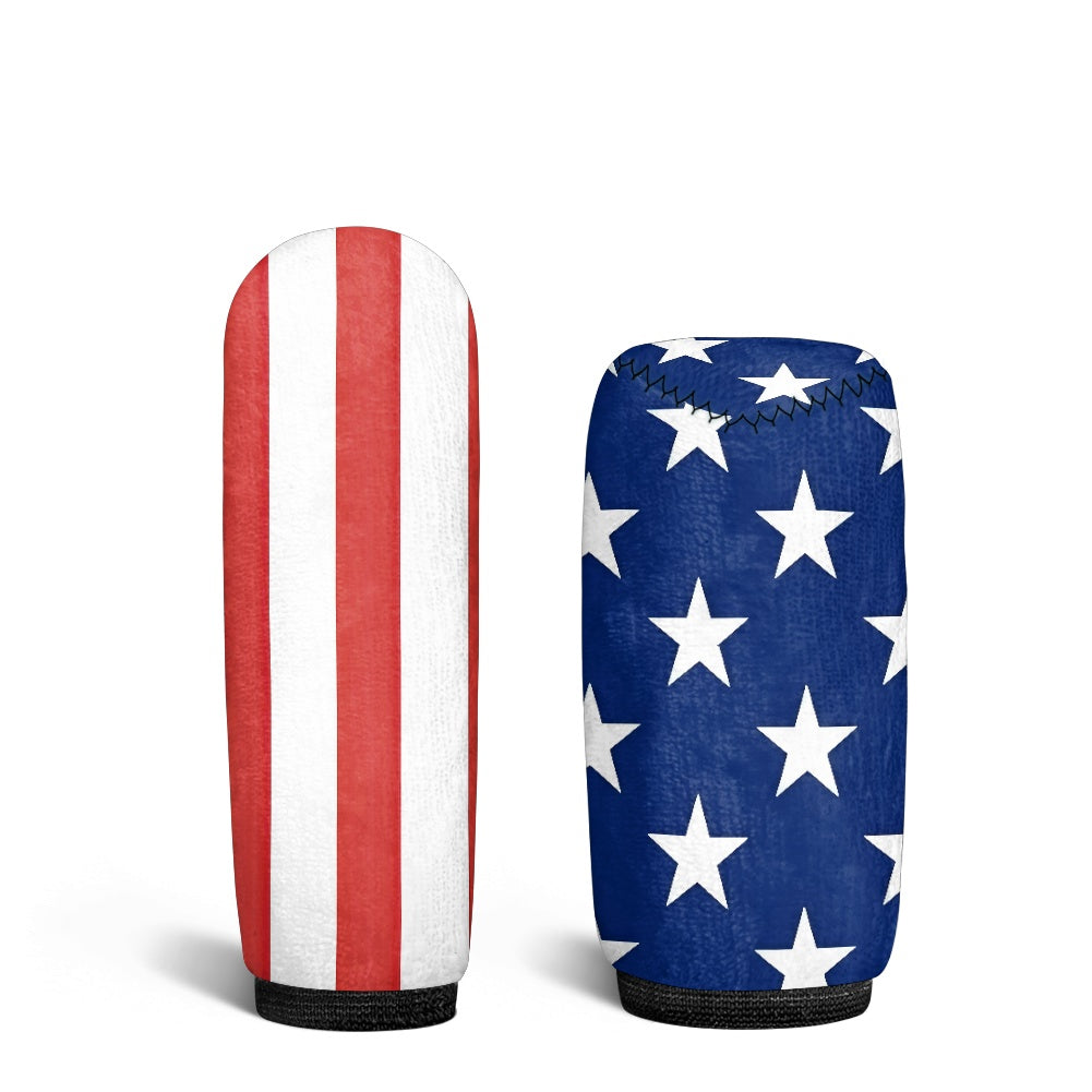USA/American Flag Inspired Gear Lever Cover+Hand Brake Cover