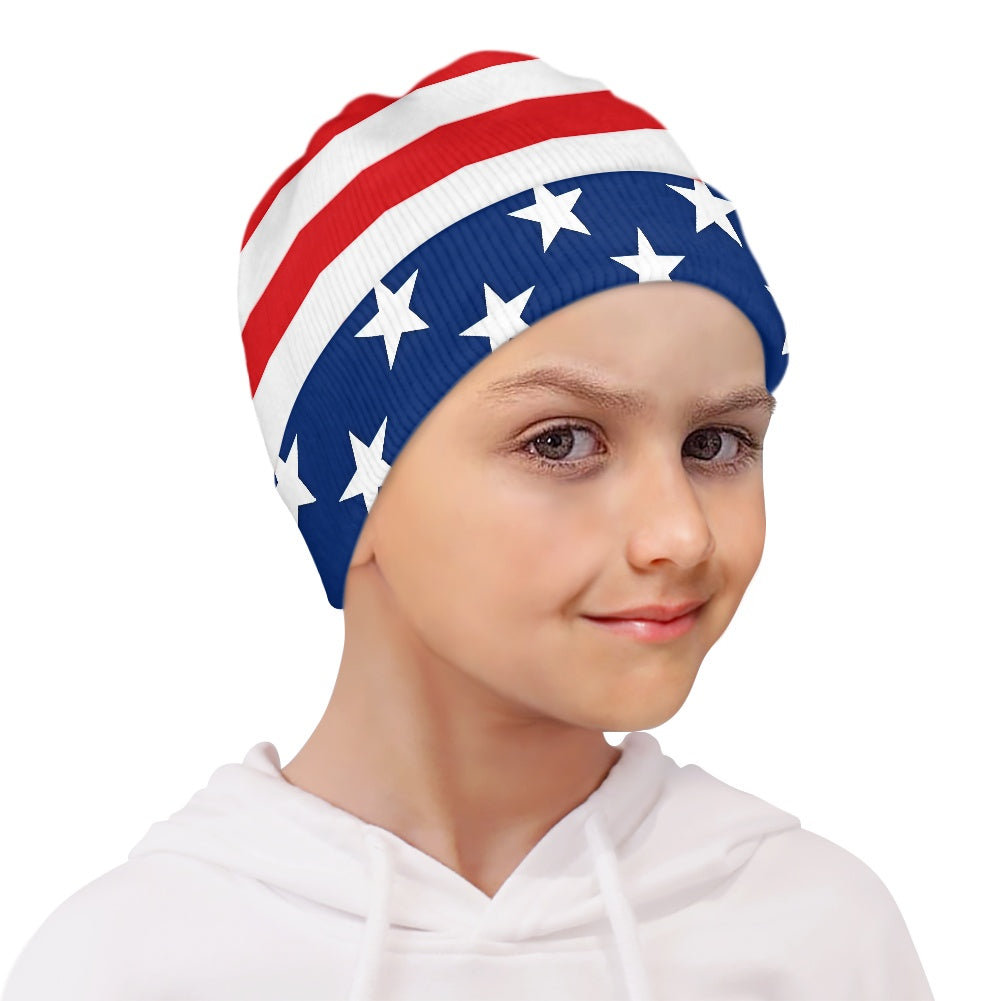 USA/American Flag Inspired Kids' Beanie