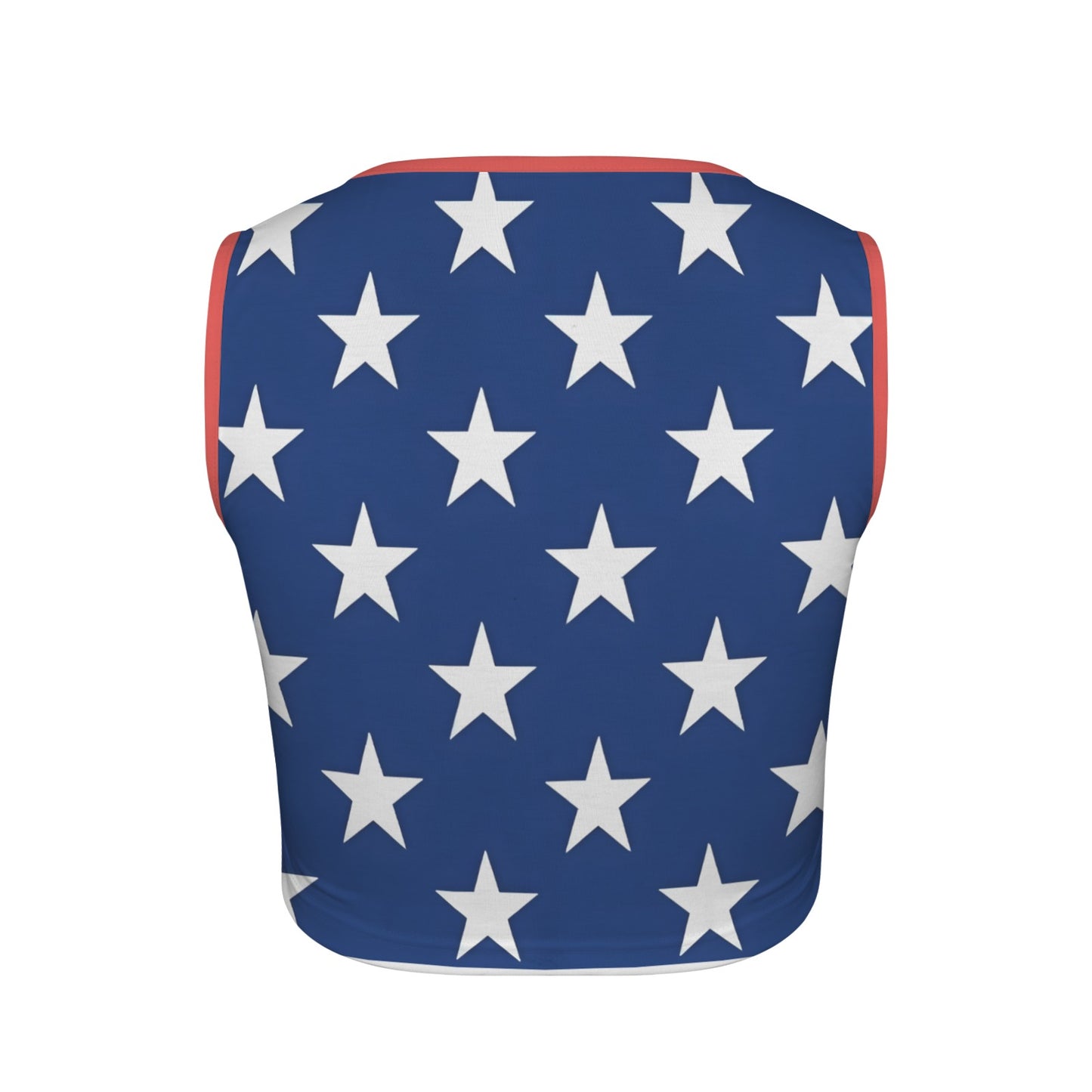 USA/American Flag Inspired Square Neck Crop Tank Tops