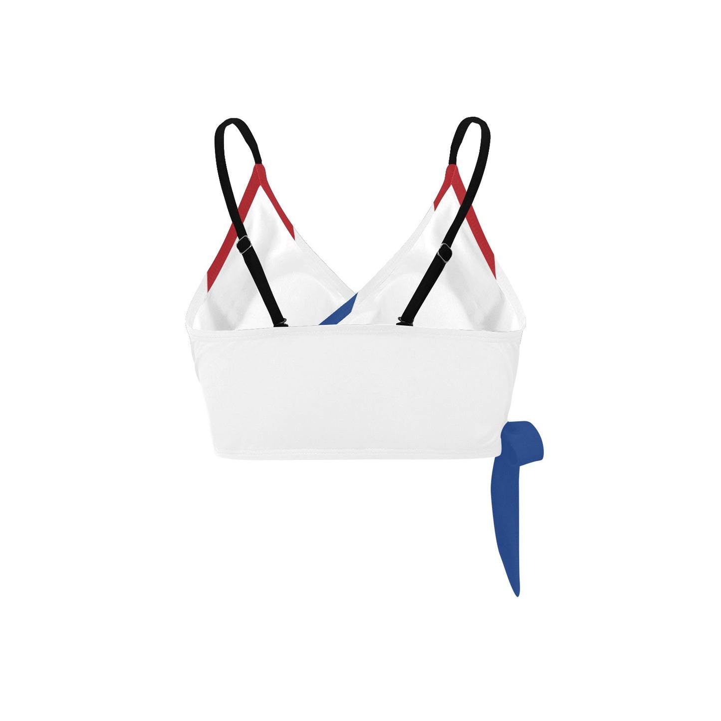 Netherlands Flag Inspired Knot Side Bikini Top