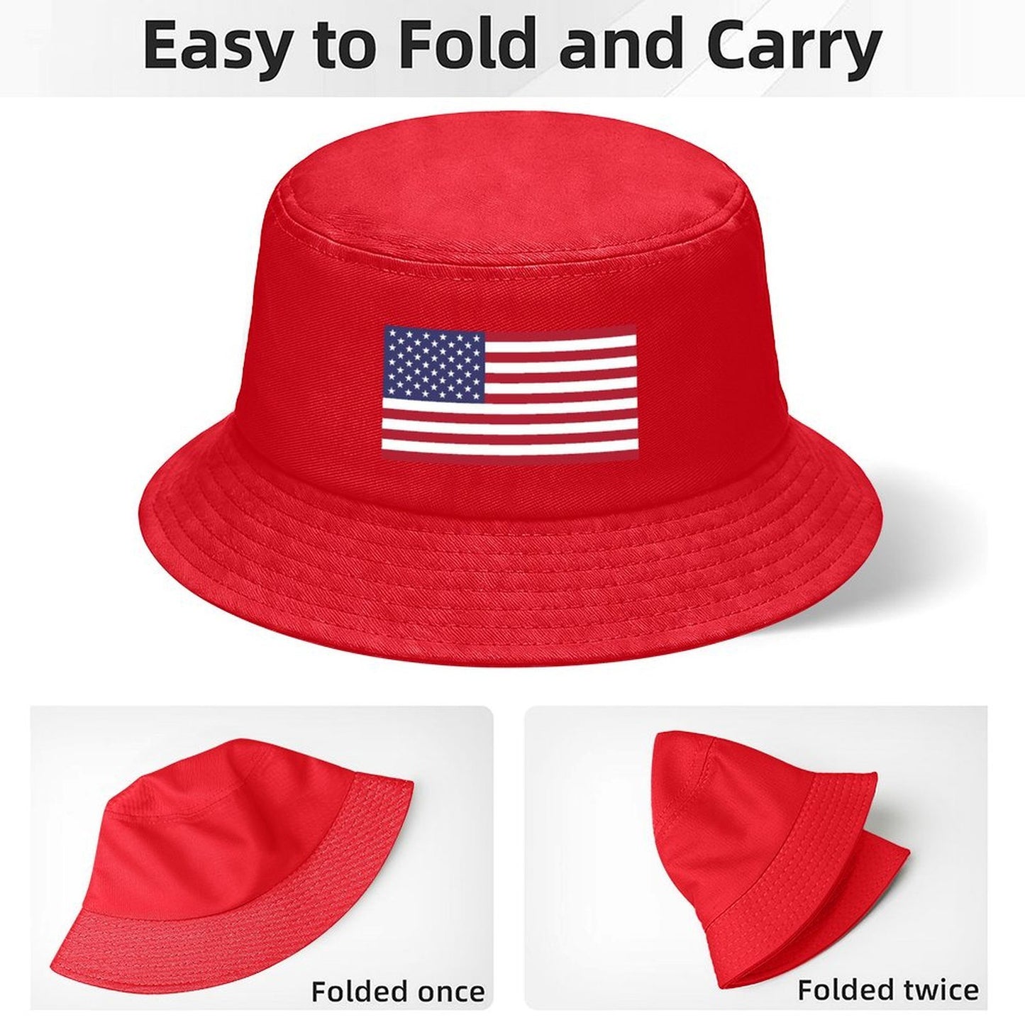 USA/American Flag Inspired Kids’ Bucket Hat | Ships from USA