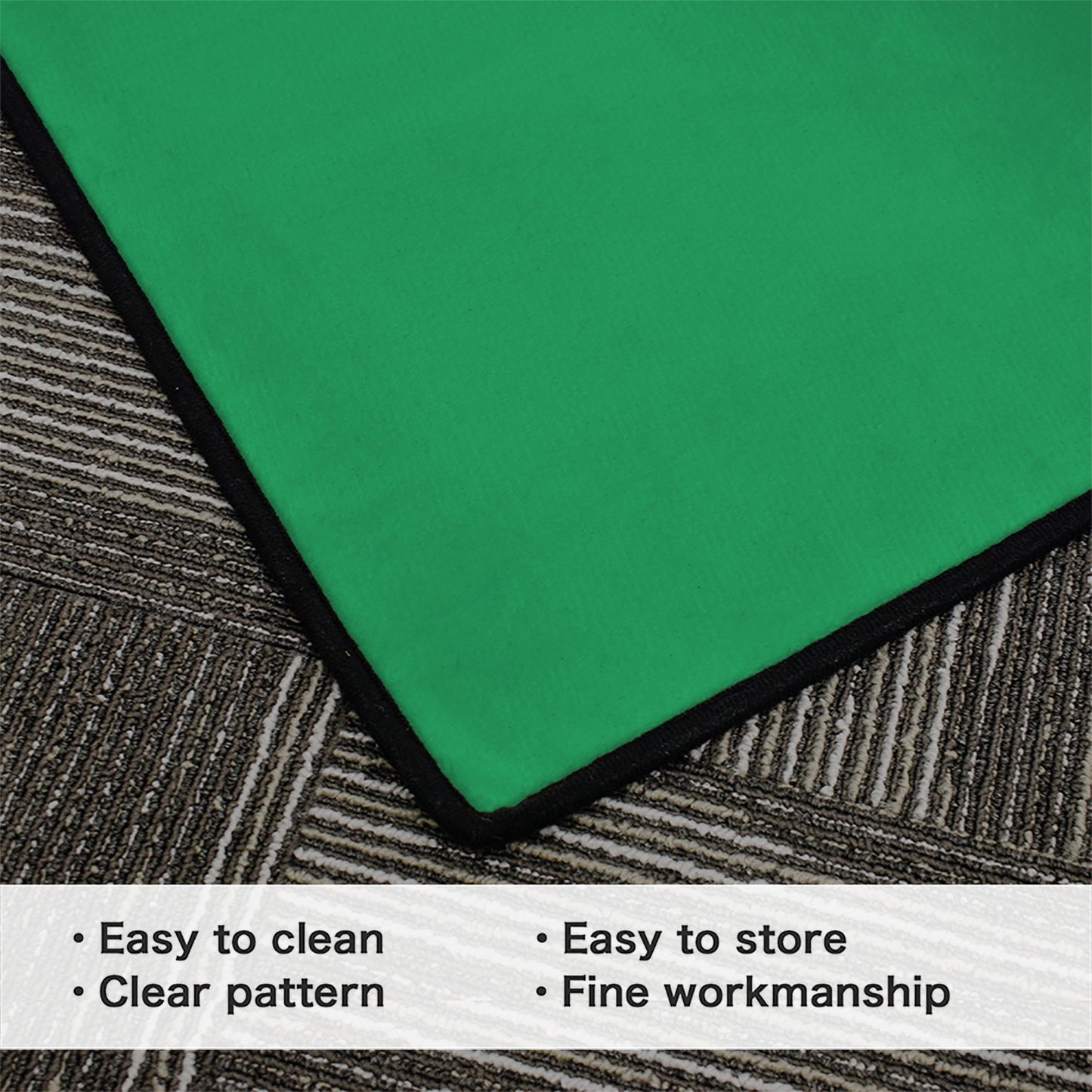 Italy Flag Inspired 84x60 Inch Area Rug with Black Binding (Made in the USA)
