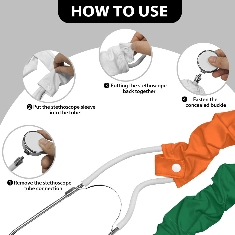 India Flag Inspired Stethoscope Protective Cover