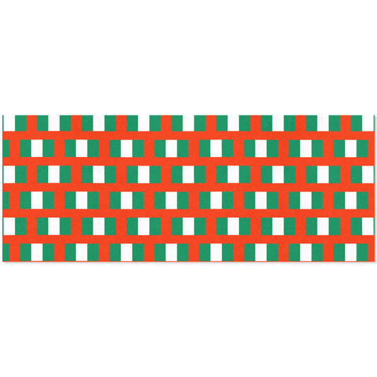 Nigeria Flag Inspired Custom Gift Wrapping Paper 58"x 22.5" (4 Rolls)