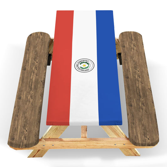 Paraguay Flag Picnic Table Cover (72" x 30") (Made in the USA)