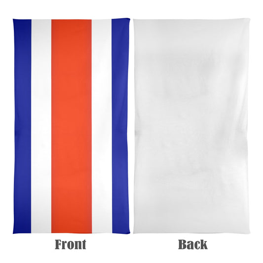 Costa Rica Flag Beach Towel 31"x71" (Made in USA)