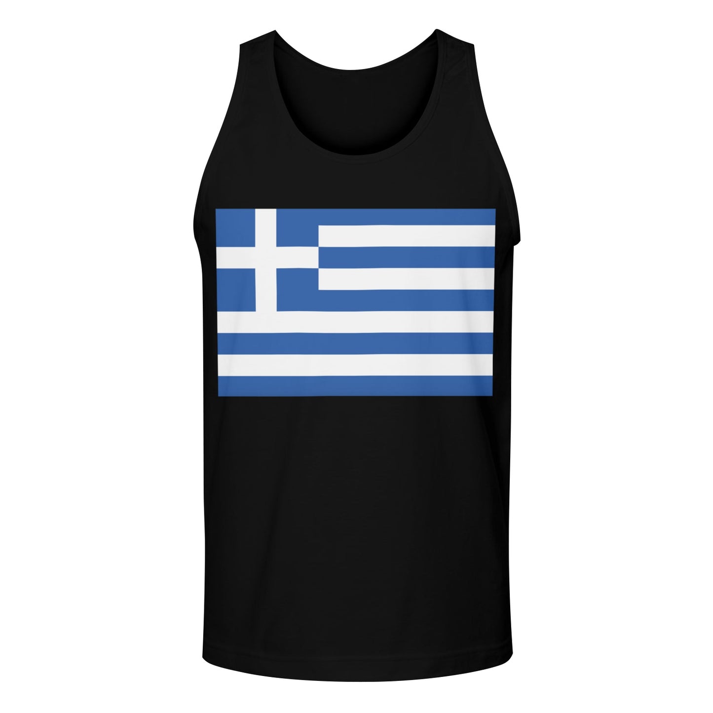 Greece Flag Men's Tank Top (Front Printing) | Ships from USA
