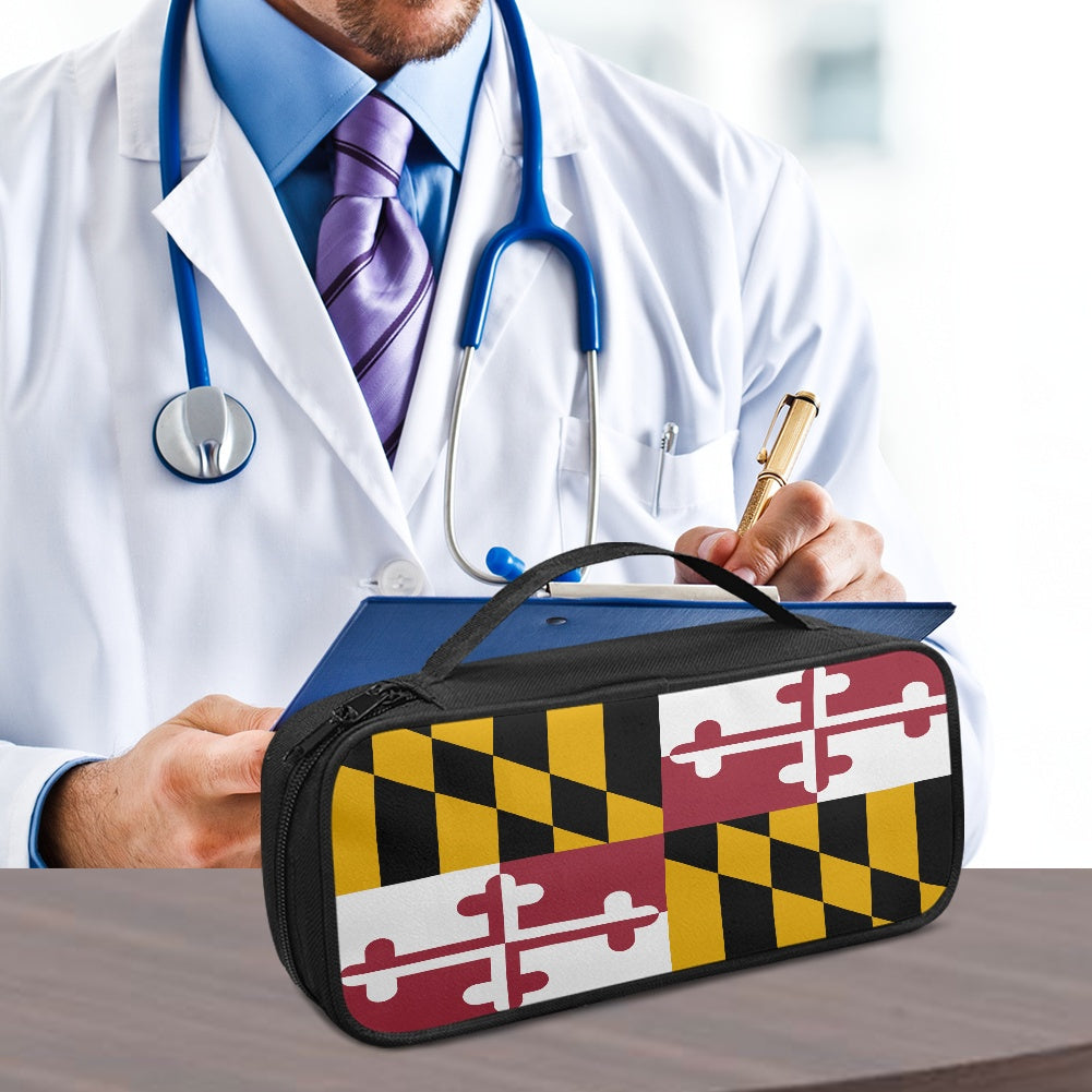 Maryland Flag Inspired Stethoscope Storage Bag