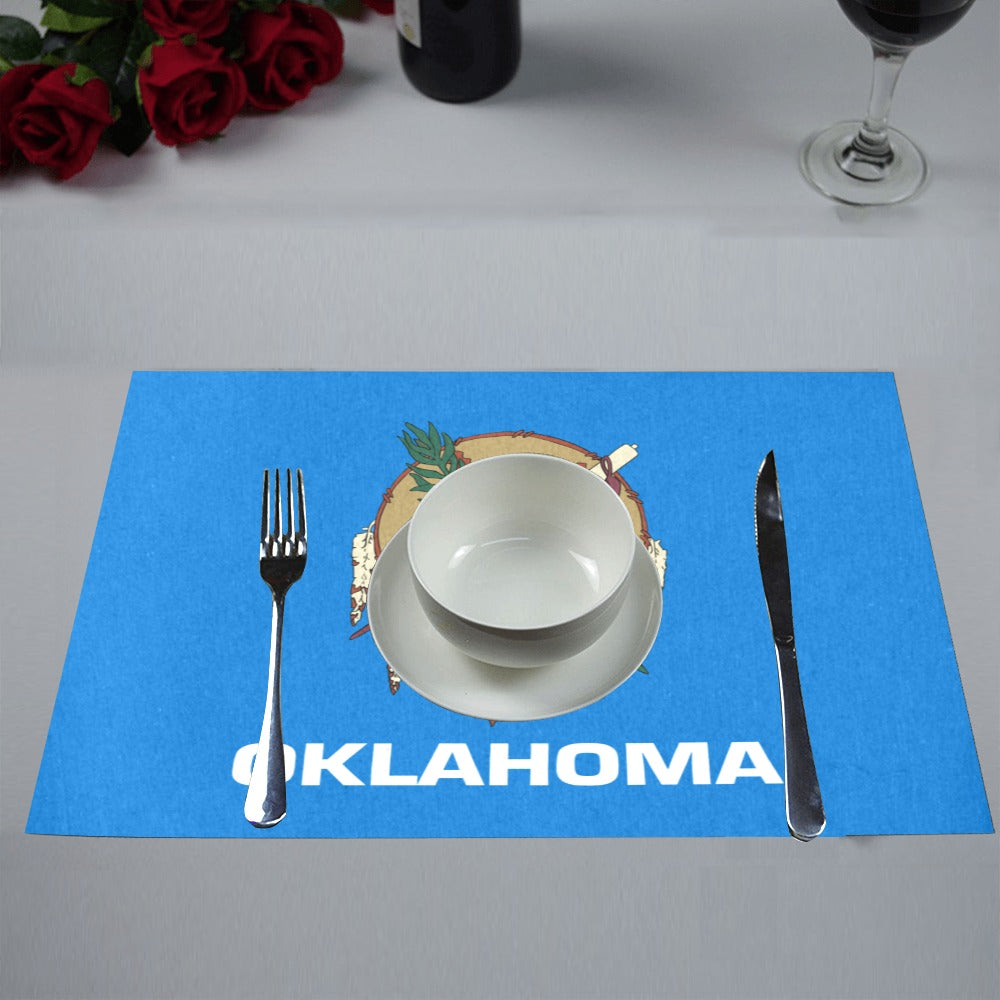 Oklahoma Flag Placemats 12" x 18" (Set of 6)