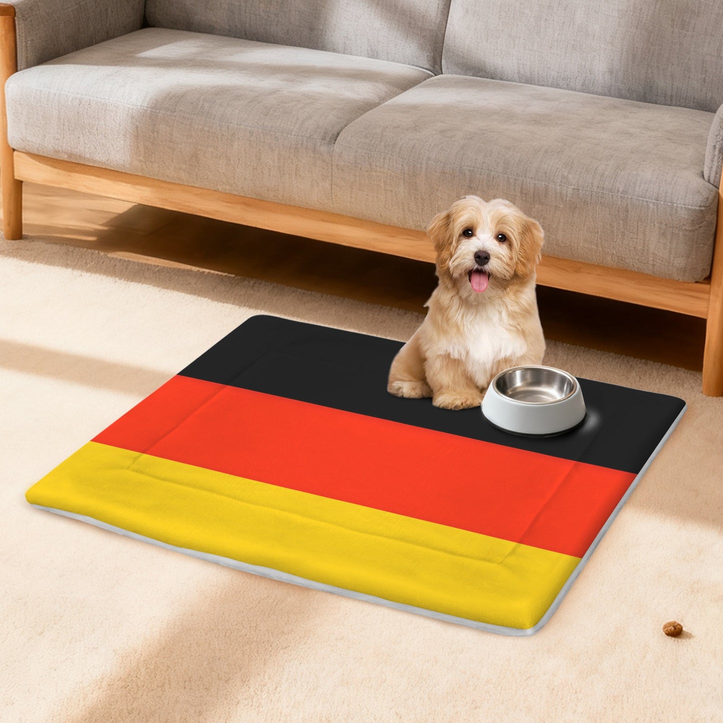 Germany Flag Inspired Pet Mat 25x18inch (Made in the USA)
