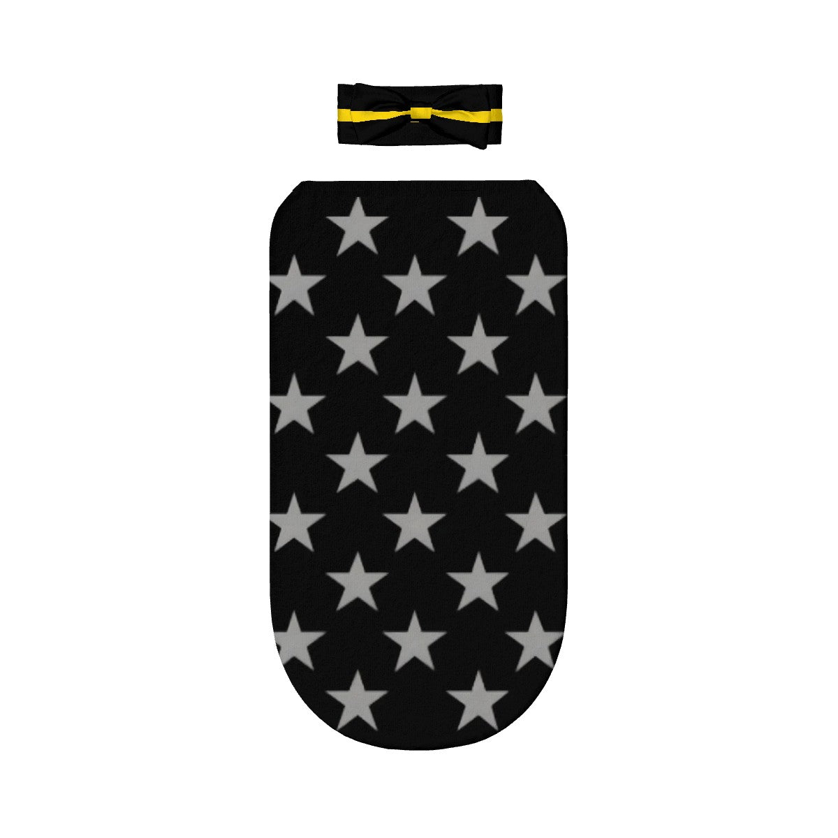 Thin Gold Line Flag Inspired Baby Swaddle Sack with Baby Headband