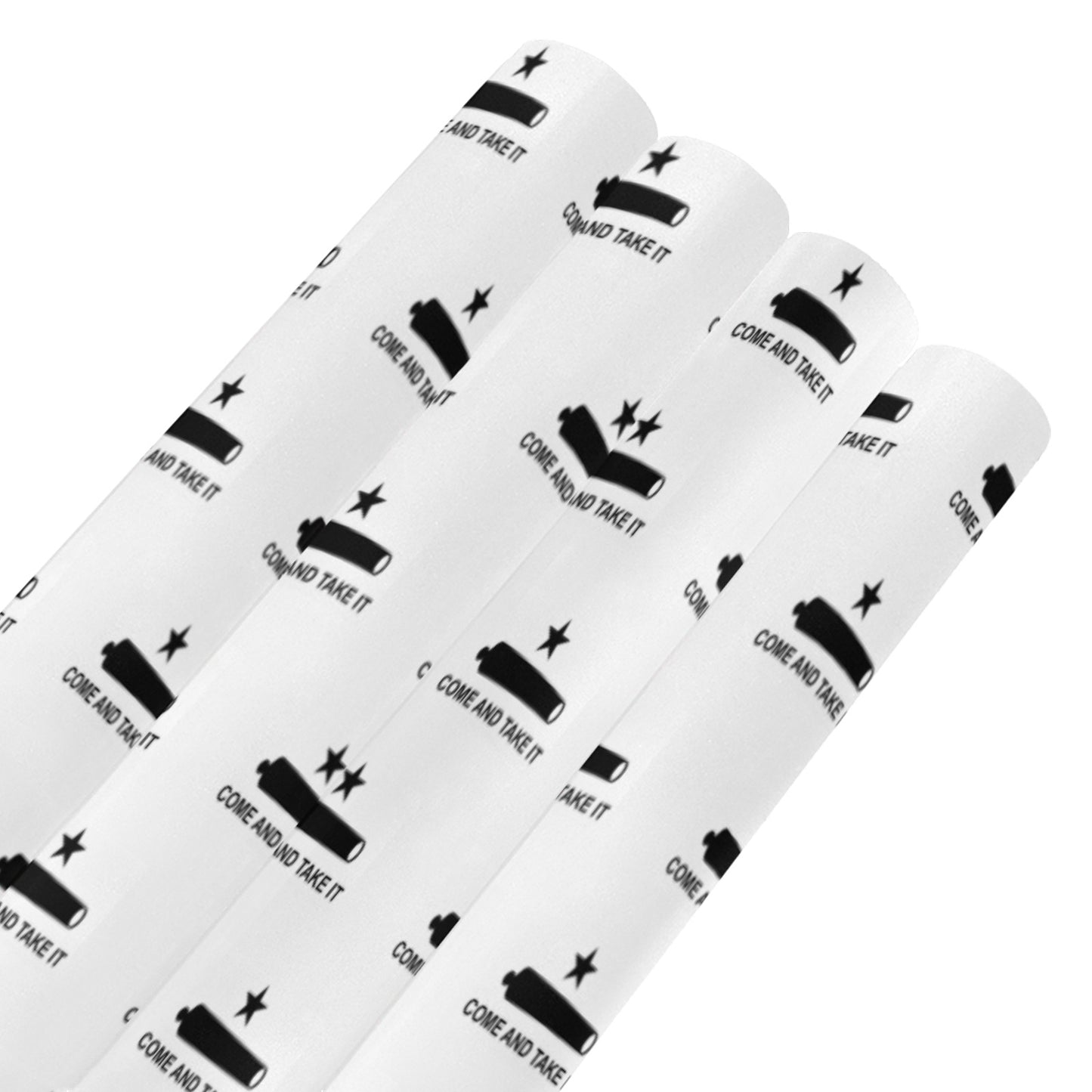 Come and Take It Flag Custom Gift Wrapping Paper 58"x 22.5" (4 Rolls)