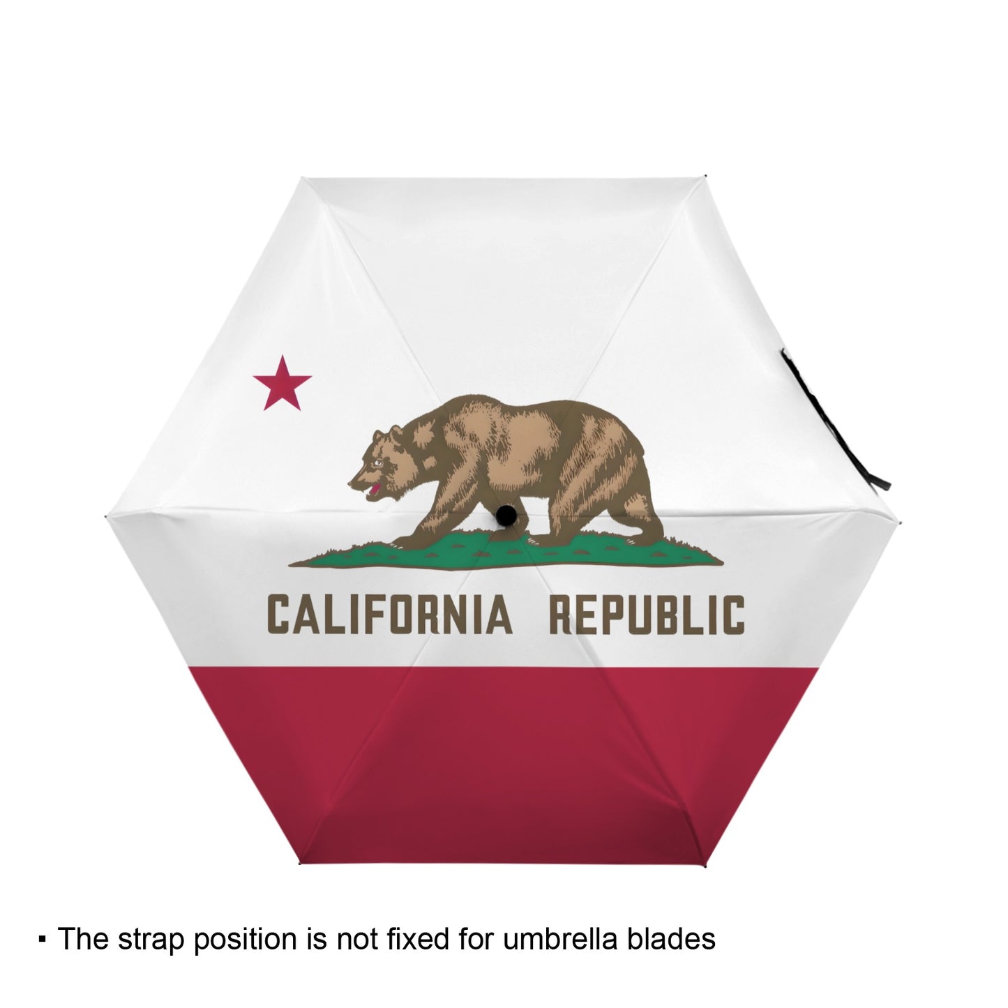 California Flag Inspired Mini Compact Umbrella