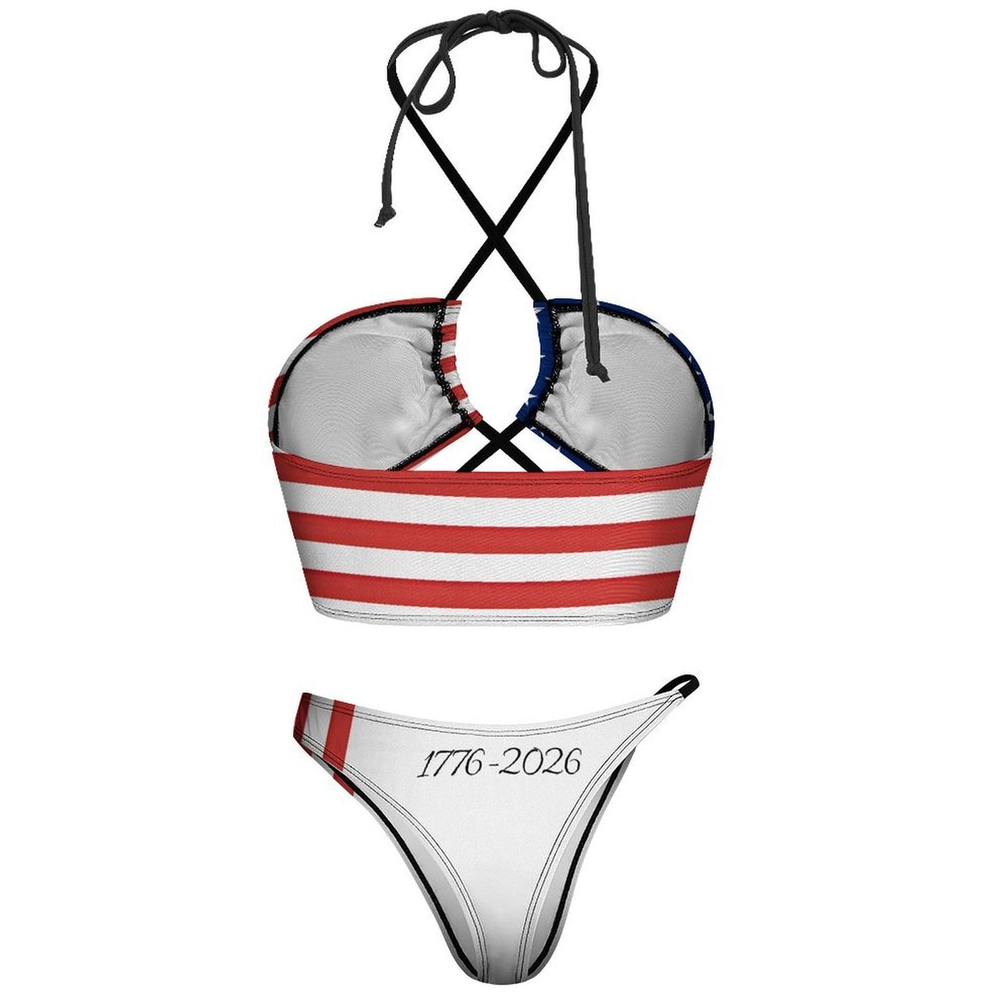 America 250 Anniversary USA/American Flag Inspired Bikini Swimsuit (J197D59)