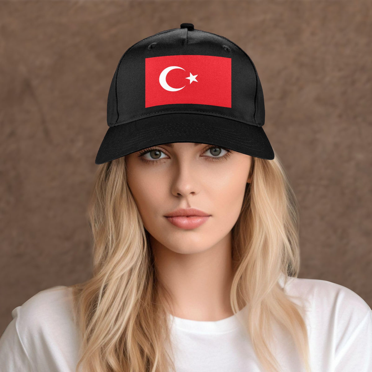 Turkey Flag Inspired Baseball Cap | Printed in the  USA