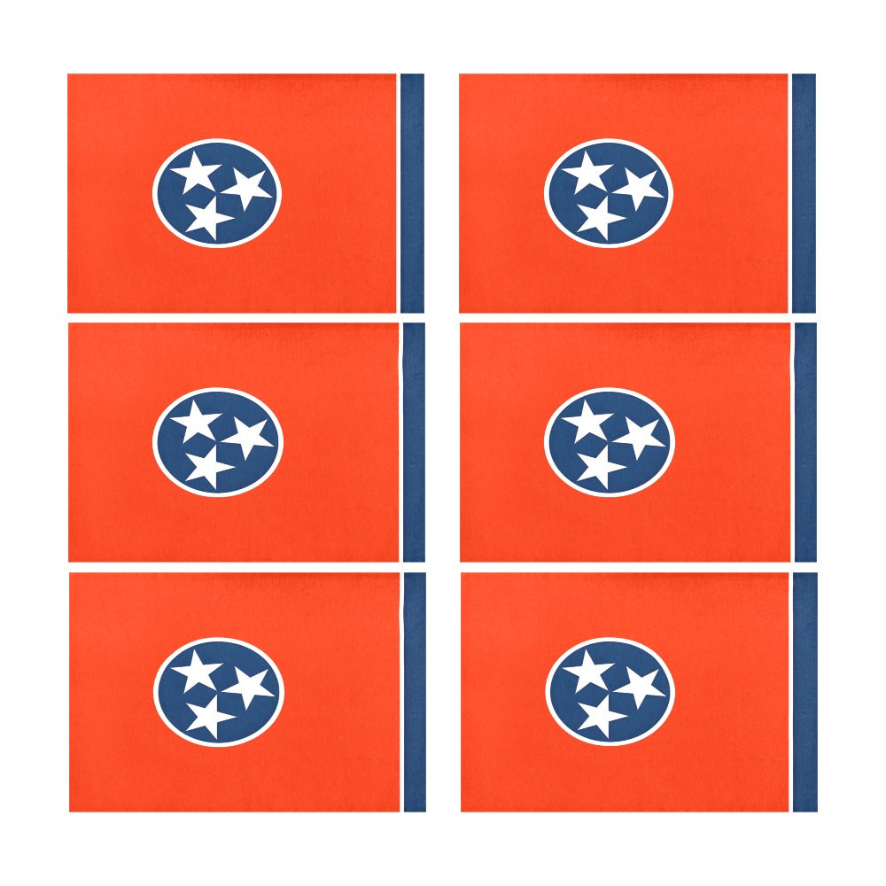 Tennessee Flag Placemats 12" x 18" (Set of 6)