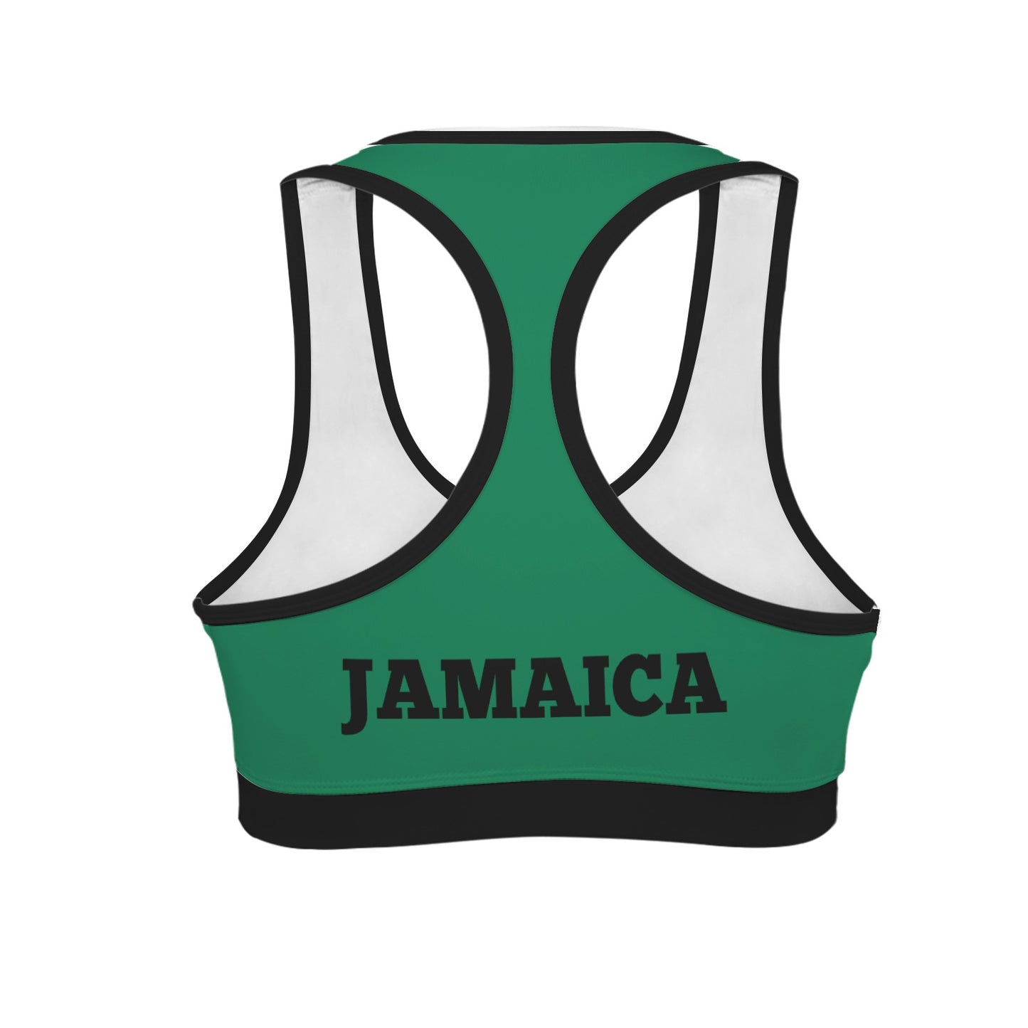 Jamaica Flag Racerback Sports Bra