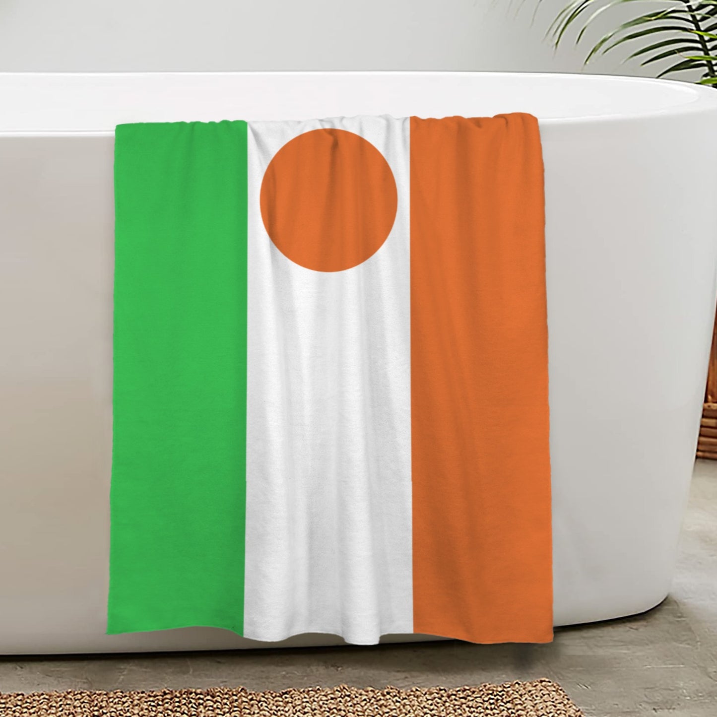 Niger Flag Inspired Custom Bath Towel 29"x58"(Made in USA)