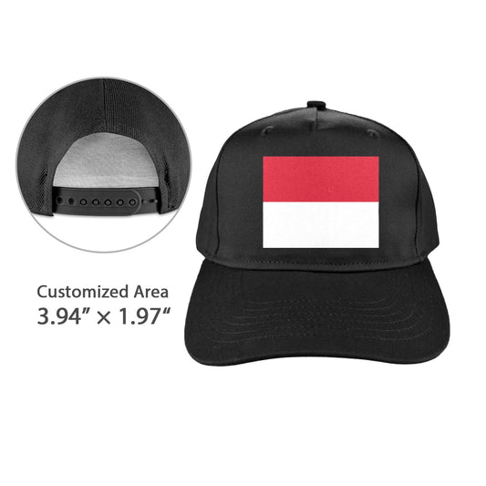 Monaco Flag Inspired Baseball Cap | Printed in the USA