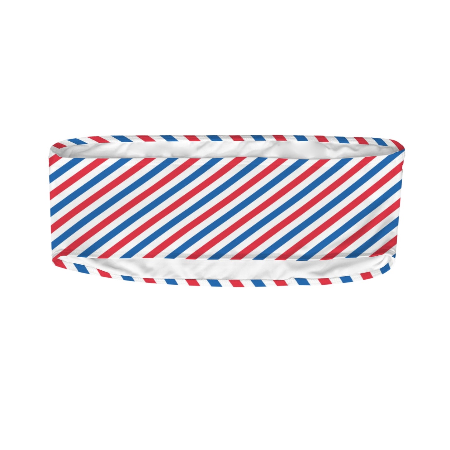 USA/American Flag Inspired Striped Pattern Flag Inspired Bandeau Tube Bikini Top