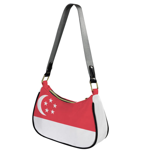 Singapore Flag Inspired Women's Shoulder Bag