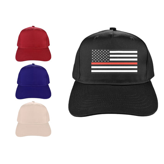 Thin Red Line Flag Baseball Cap (Made in USA)