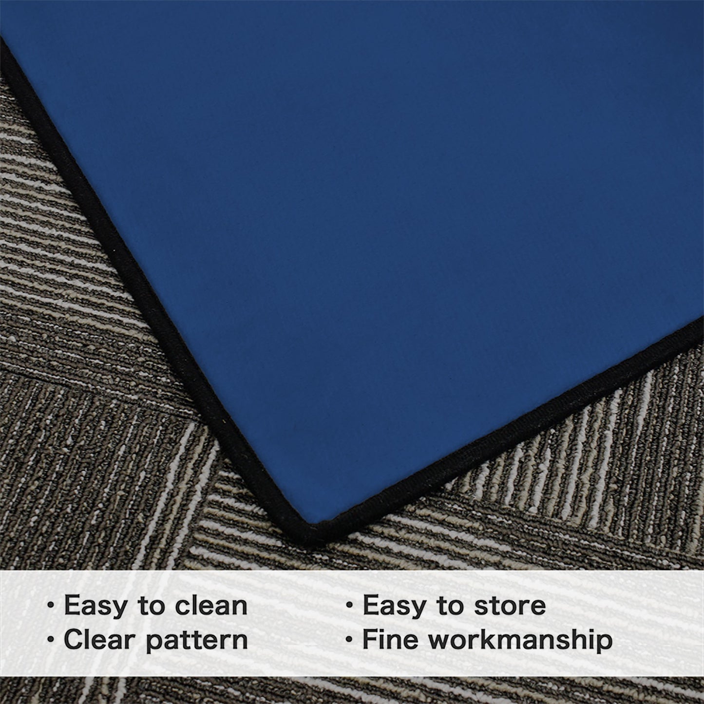 Maine Flag Inspired 84x60 Inch Area Rug with Black Binding (Made in the USA)