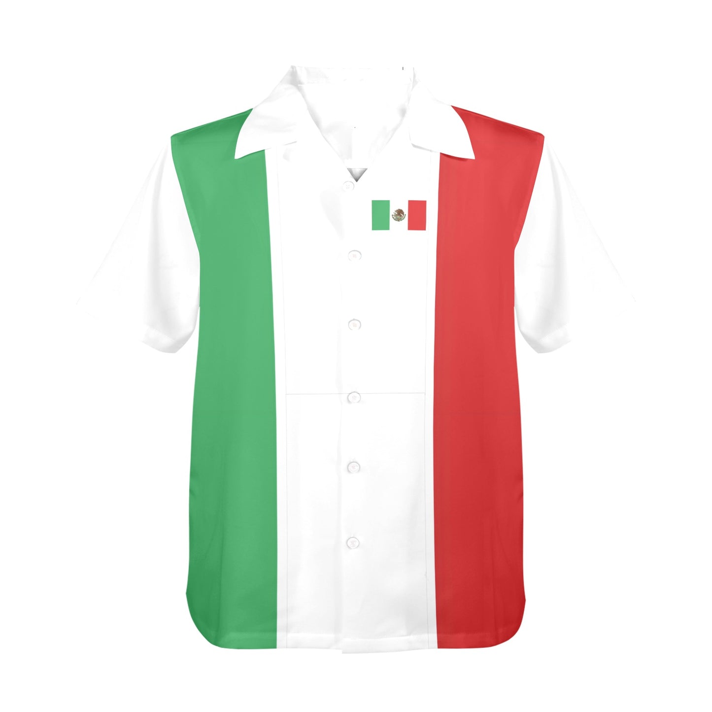 Mexico Flag Hawaiian Shirt (Made in USA)