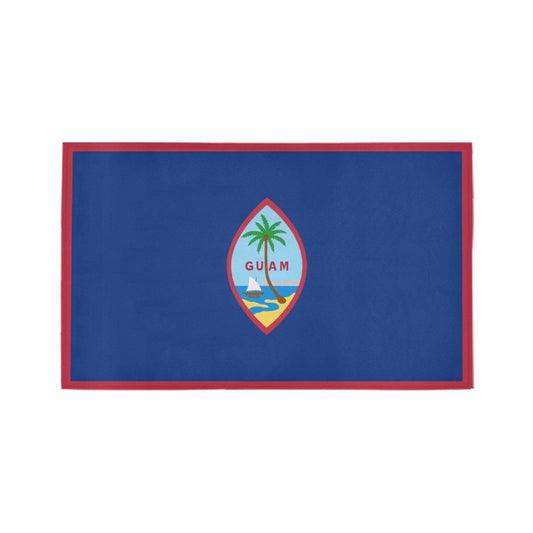 Guam Flag Inspired Doormat 30" x 18" (Sponge Material)