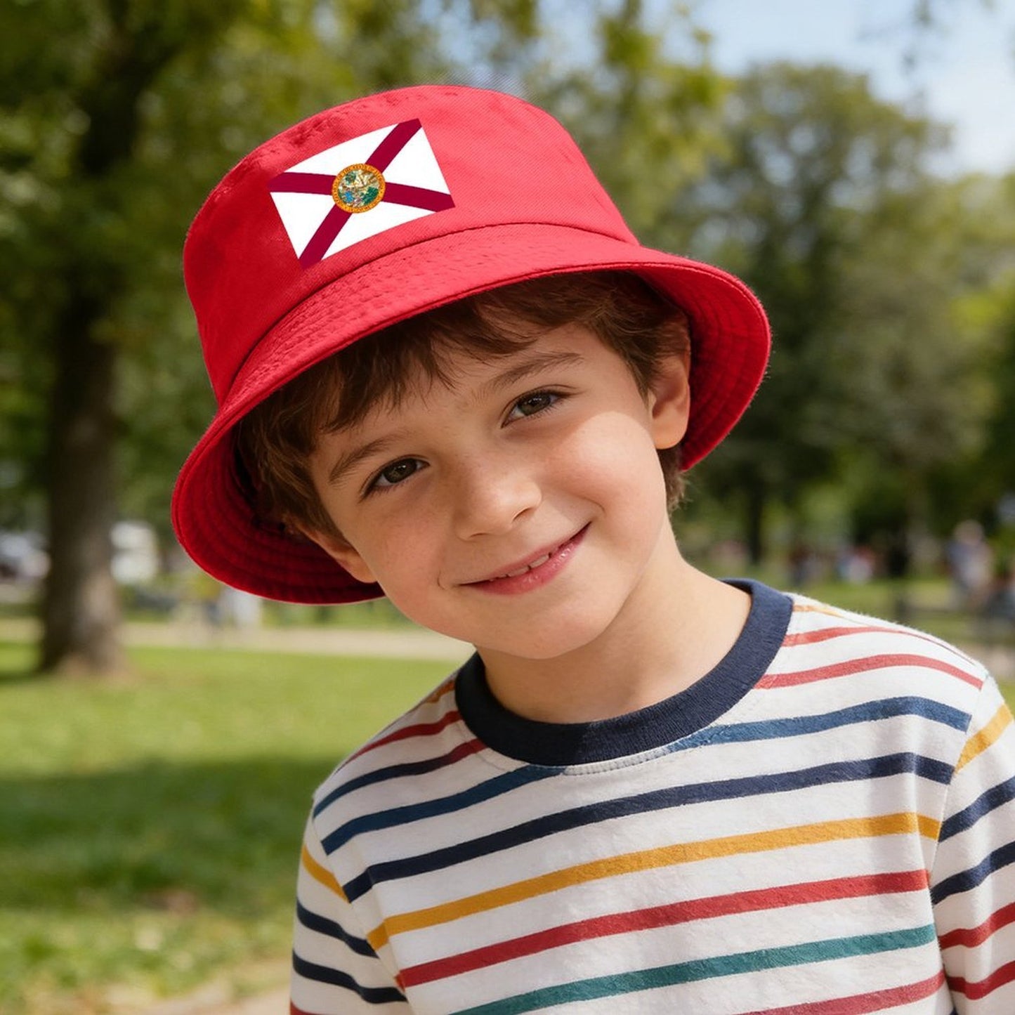 Florida Flag Inspired Kids’ Bucket Hat | Ships from USA