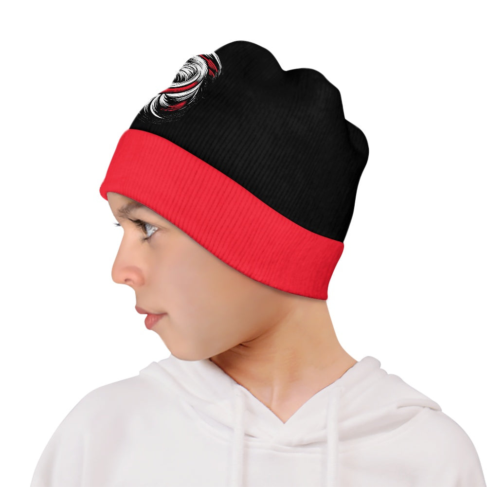 Thin Red Line Flag Inspired Eagle Kids' Beanie