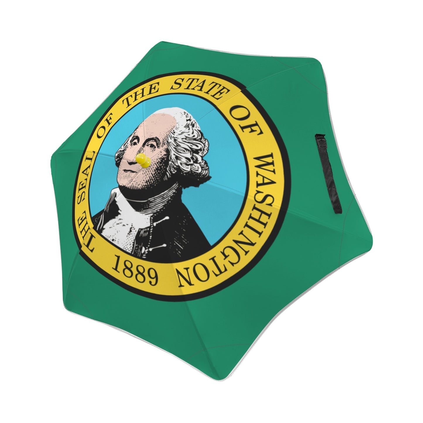 Washington Flag Inspired Kids Safe Round Corner Umbrella