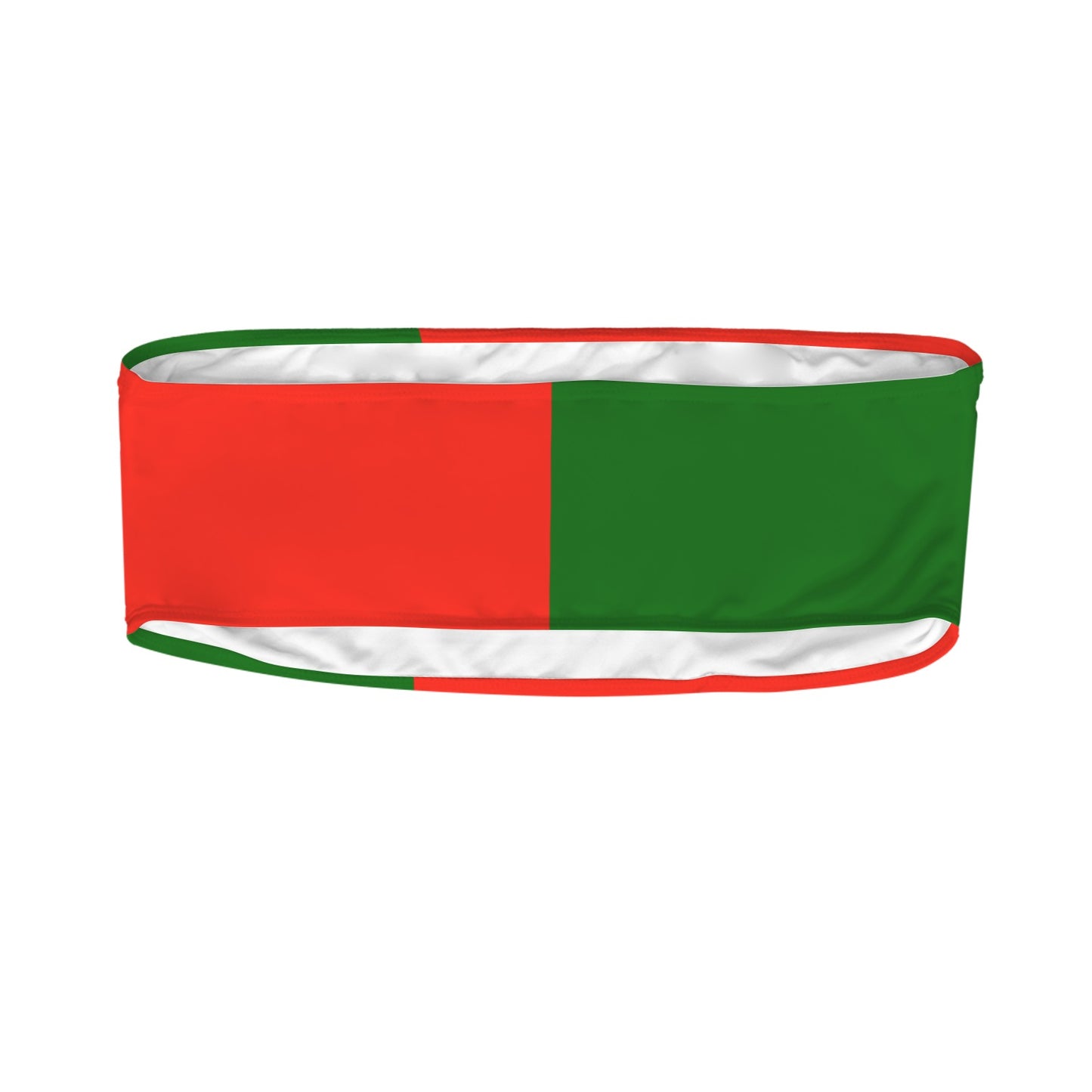 Portugal Flag Inspired Bandeau Tube Bikini Top